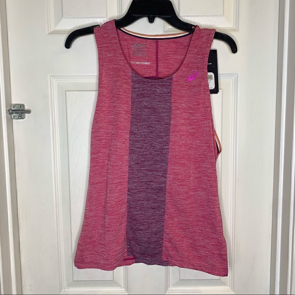 ASICS Women's Mesh Sleeveless Top, Berry, X-Small